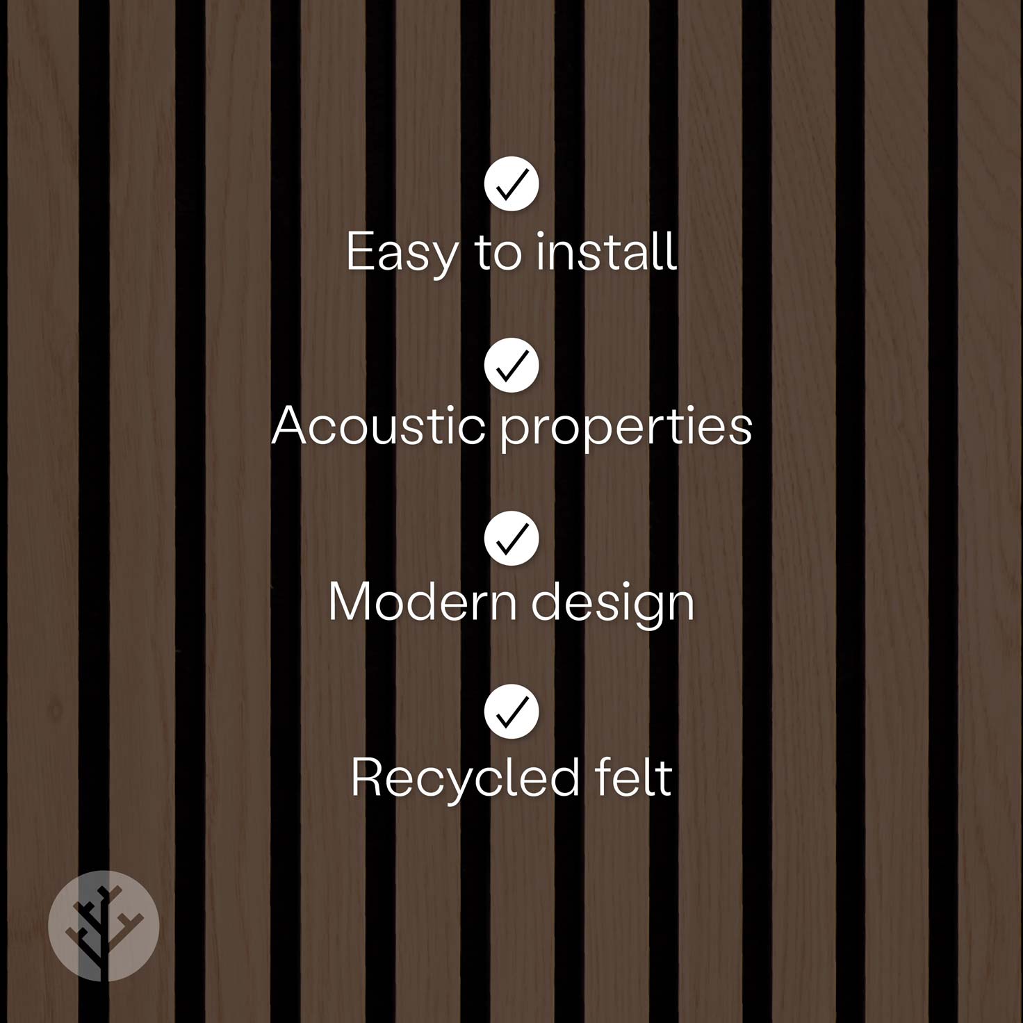 Panneaux muraux en bois à lattes acoustiques en chêne naturel Slatpanel®