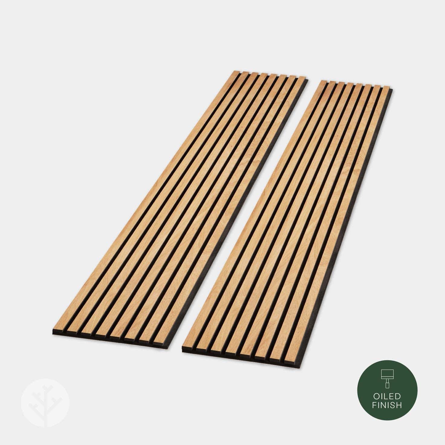 Panneaux muraux en bois à lattes acoustiques en chêne naturel Slatpanel®
