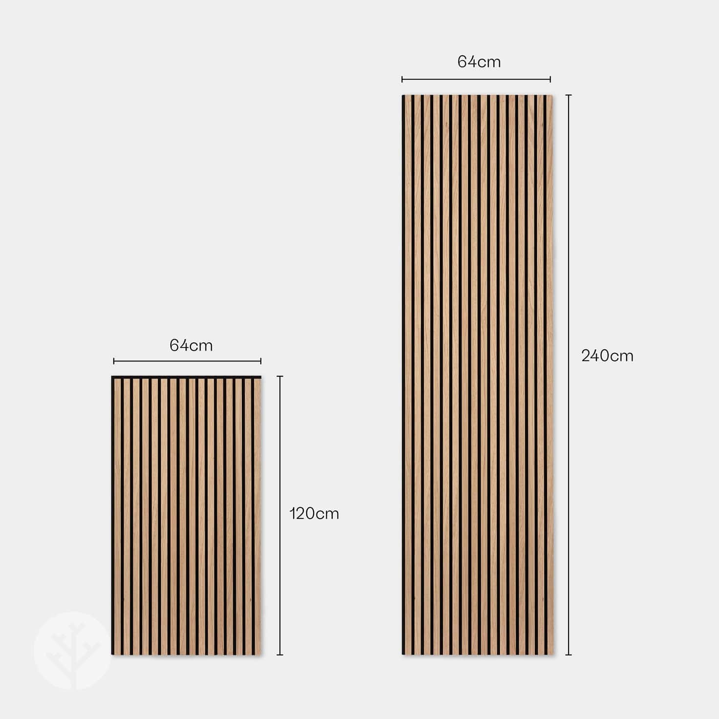 Panneaux muraux en bois à lattes acoustiques en chêne naturel Slatpanel®