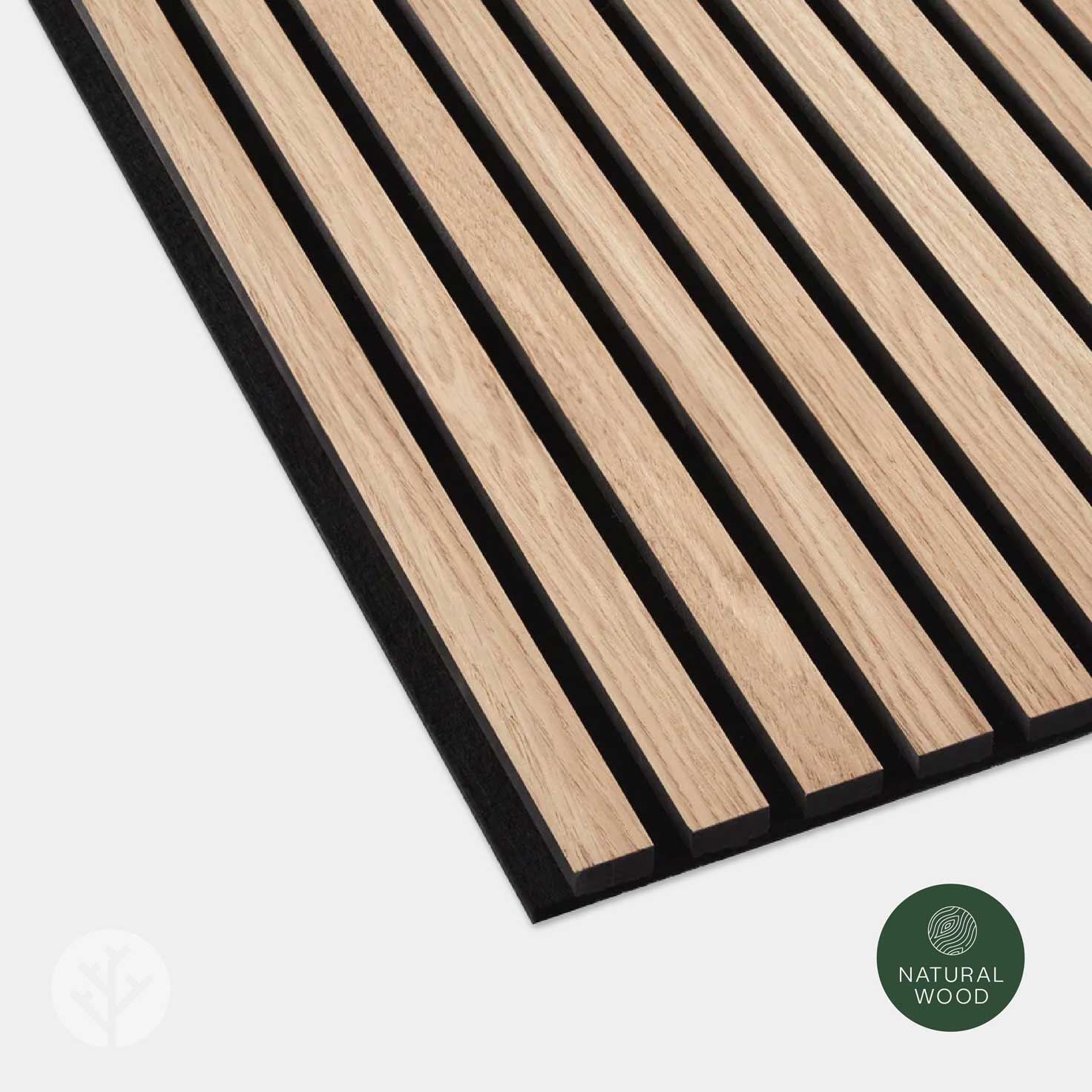 Panneaux muraux en bois à lattes acoustiques en chêne naturel Slatpanel®