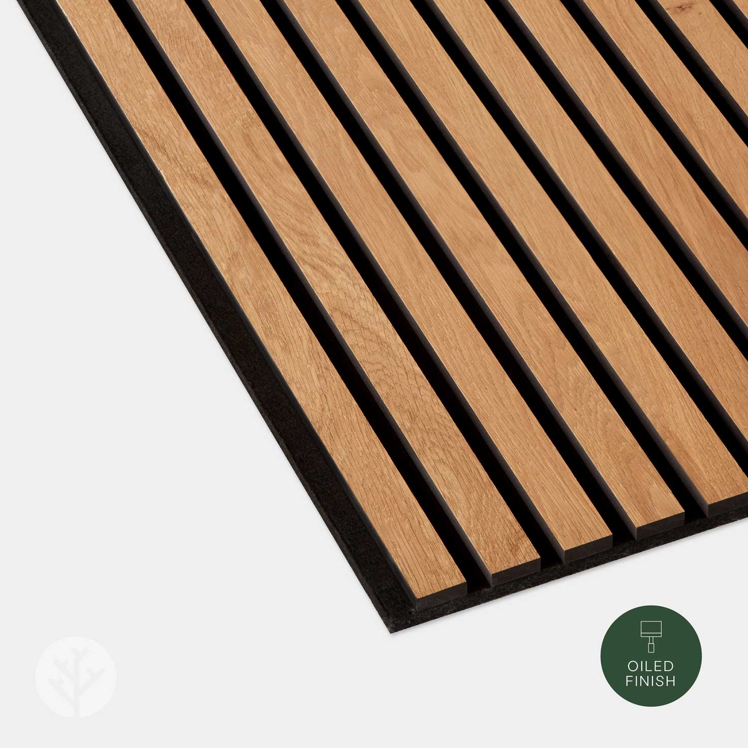 Panneaux muraux en bois à lattes acoustiques en chêne naturel Slatpanel®