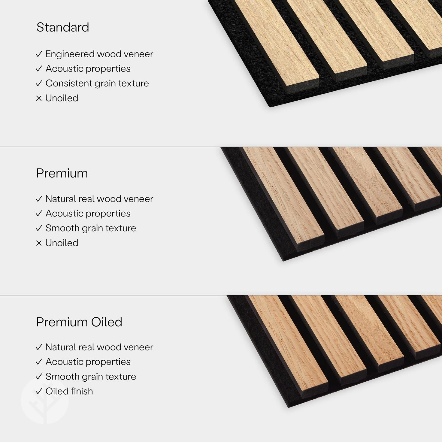 Panneaux muraux en bois à lattes acoustiques en chêne naturel Slatpanel®