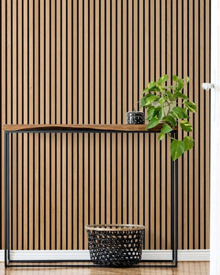 Panneaux muraux en bois à lattes acoustiques en chêne naturel Slatpanel®