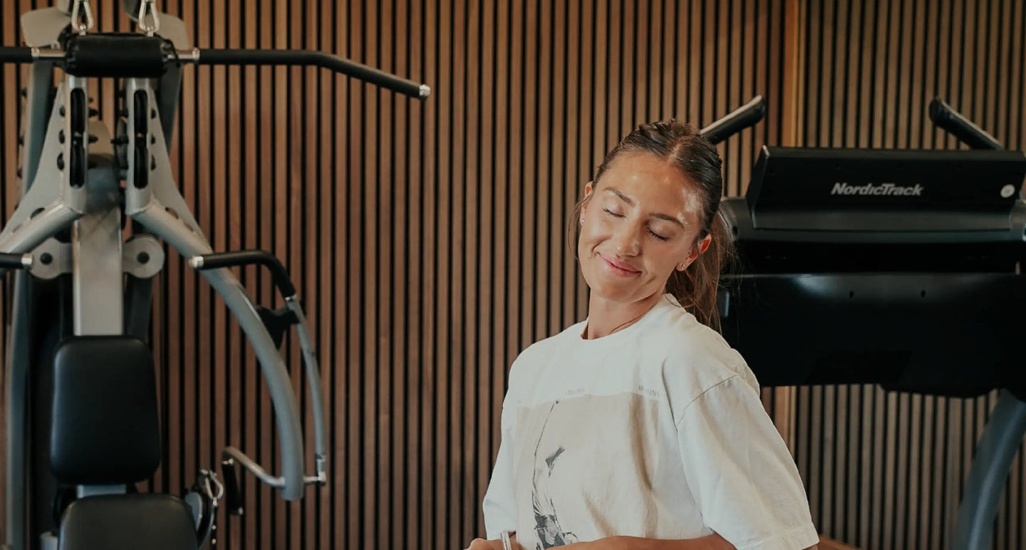 Brittany Johnson of Hillside Highland transforms her garage gym, creating a more contemporary, functional space