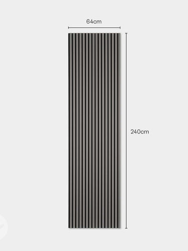 Slatpanel® Dusty Grey Colour Acoustic Slat Wall Panels