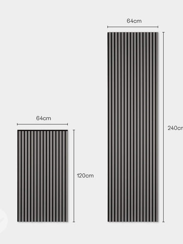 Slatpanel® Dusty Grey Colour Acoustic Slat Wall Panels