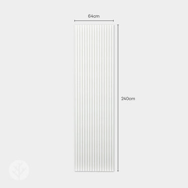 Slatpanel® Snow White Colour Acoustic Slat Wall Panels