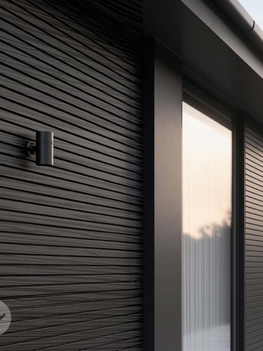 Slatpanel® Black Exterior Composite Wood-Effect Slat Wall Panels