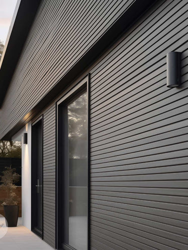 Slatpanel® Grey Exterior Composite Wood-Effect Slat Wall Panels