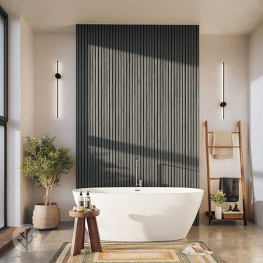 Slatpanel® Grey Exterior Composite Wood-Effect Slat Wall Panels