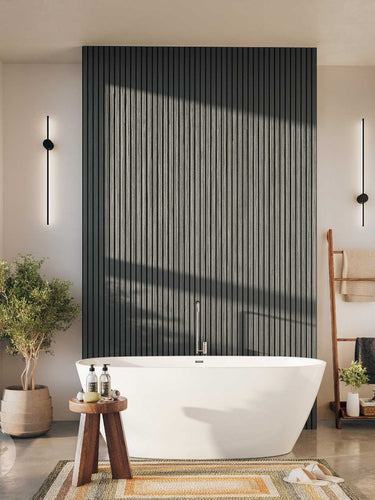 Slatpanel® Grey Exterior Composite Wood-Effect Slat Wall Panels