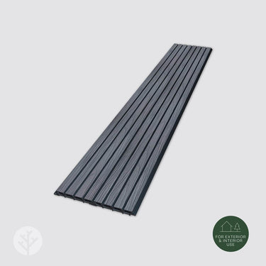 Slatpanel® Grey Exterior Composite Wood-Effect Slat Wall Panels