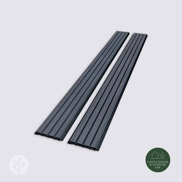 Slatpanel® Grey Exterior Composite Wood-Effect Slat Wall Panels