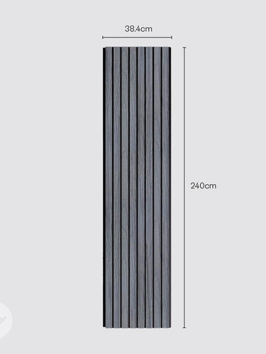 Slatpanel® Grey Exterior Composite Wood-Effect Slat Wall Panels