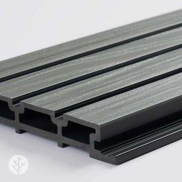 Slatpanel® Grey Exterior Composite Wood-Effect Slat Wall Panels