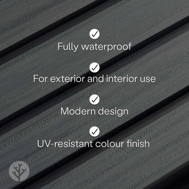 Slatpanel® Grey Exterior Composite Wood-Effect Slat Wall Panels