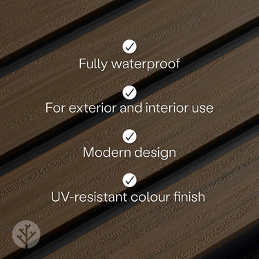 Slatpanel® Oak Exterior Composite Wood-Effect Slat Wall Panels