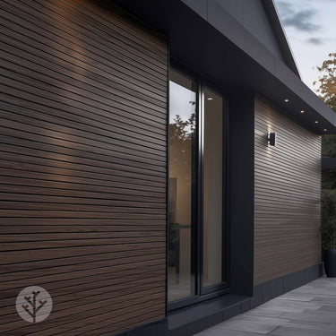 Slatpanel® Walnut Exterior Composite Wood-Effect Slat Wall Panels