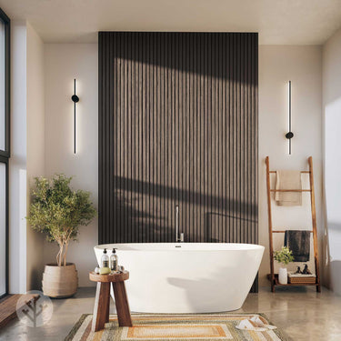 Slatpanel® Walnut Exterior Composite Wood-Effect Slat Wall Panels