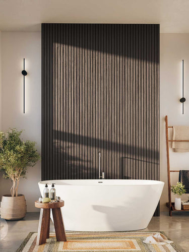 Slatpanel® Walnut Exterior Composite Wood-Effect Slat Wall Panels