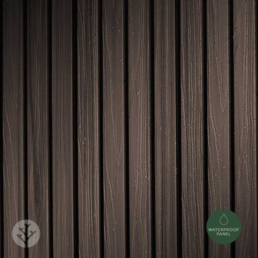 Slatpanel® Walnut Exterior Composite Wood-Effect Slat Wall Panels