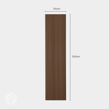 Walnut Slat Fluted Tambour Wood Effect Wall Panels
