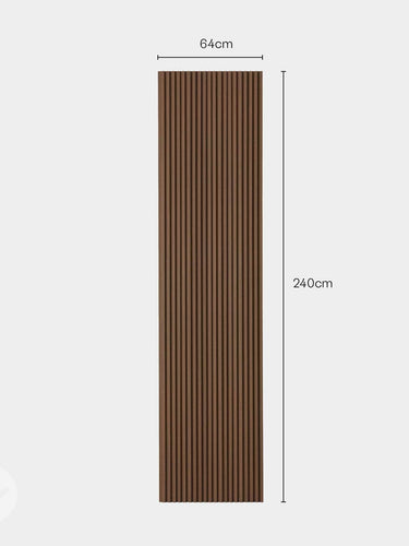 Walnut Slat Fluted Tambour Wood Effect Wall Panels