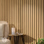Slatpanel® Luxe American Oak Acoustic Wide Slat Wood Wall Panels