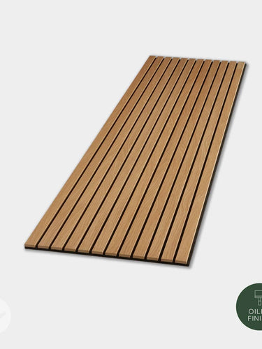 Slatpanel® Luxe American Oak Acoustic Wide Slat Wood Wall Panels