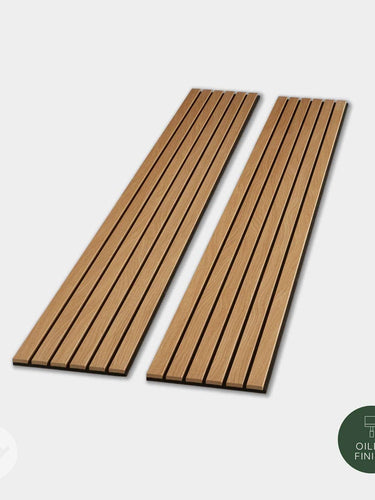 Slatpanel® Luxe American Oak Acoustic Wide Slat Wood Wall Panels