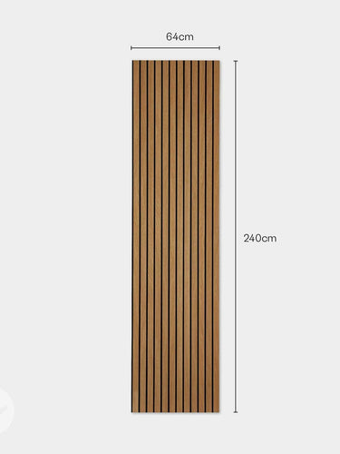 Slatpanel® Luxe American Oak Acoustic Wide Slat Wood Wall Panels
