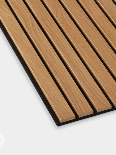Slatpanel® Luxe American Oak Acoustic Wide Slat Wood Wall Panels