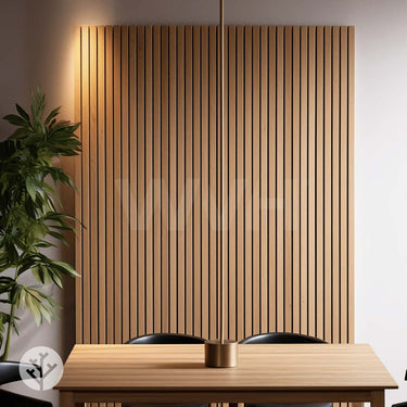Slatpanel® Luxe American Oak Acoustic Wide Slat Wood Wall Panels