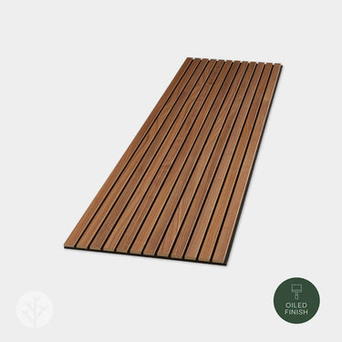 Slatpanel® Luxe American Walnut Acoustic Wide Slat Wood Wall Panels