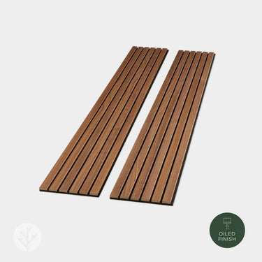 Slatpanel® Luxe American Walnut Acoustic Wide Slat Wood Wall Panels
