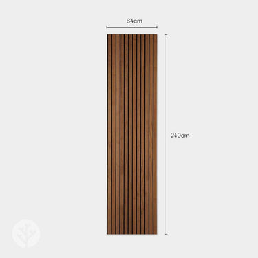 Slatpanel® Luxe American Walnut Acoustic Wide Slat Wood Wall Panels