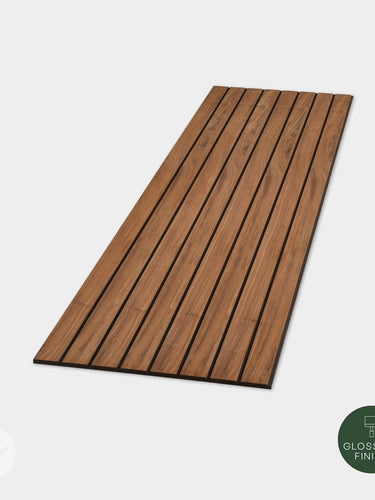 Slatpanel® Luxury Walnut Non-Acoustic Wide Slat Wood Wall Panels