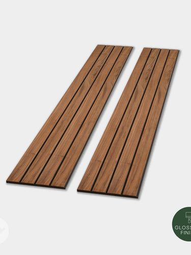Slatpanel® Luxury Walnut Non-Acoustic Wide Slat Wood Wall Panels