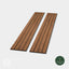 Slatpanel® Luxury Walnut Non-Acoustic Wide Slat Wood Wall Panels