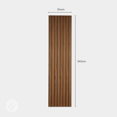 Slatpanel® Luxury Walnut Non-Acoustic Wide Slat Wood Wall Panels