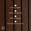 Slatpanel® Luxury Walnut Non-Acoustic Wide Slat Wood Wall Panels