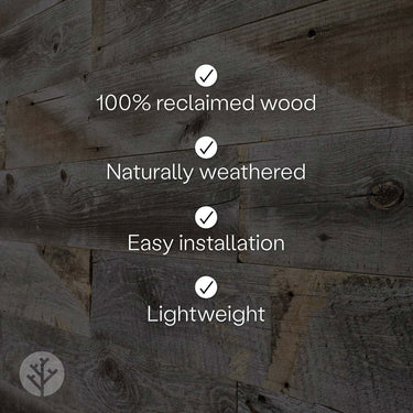 Rocky Mountain Grey Reclaimed Wood Wall Panels