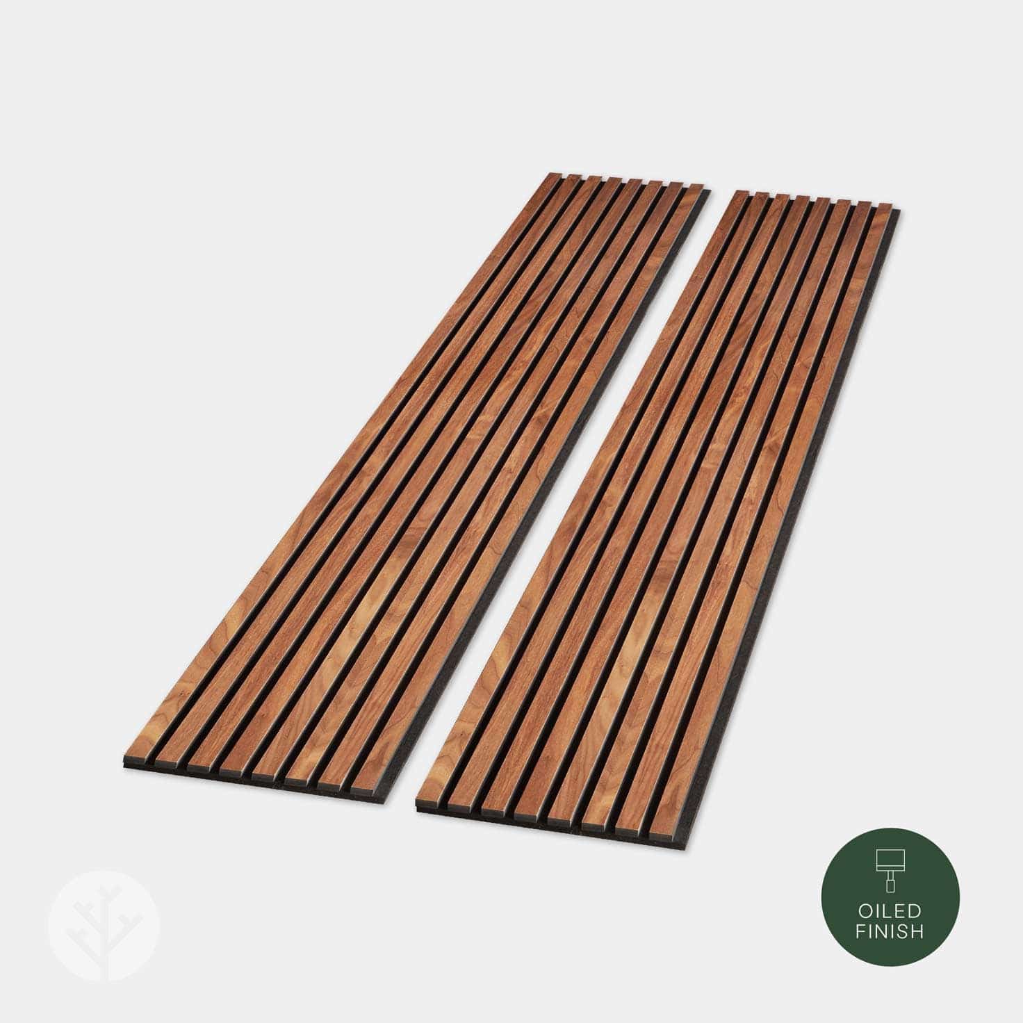 Panneaux muraux en bois à lattes acoustiques en noyer naturel Slatpanel®