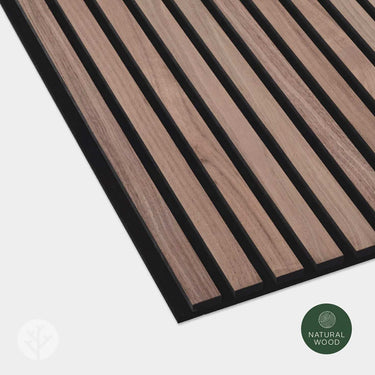 Slatpanel® Natural Walnut Acoustic Slat Wood Wall Panels