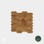 Geometrical Honeycomb Natural Wood Mosaic Wall Panels