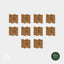 Geometrical Honeycomb Natural Wood Mosaic Wall Panels