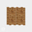 Geometrical Honeycomb Natural Wood Mosaic Wall Panels