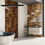 Stereo Standard-Hex Natural Wood Mosaic Wall Panels