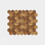Stereo Standard-Hex Natural Wood Mosaic Wall Panels