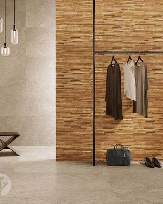 Stereo Voluspa Natural Wood Mosaic Wall Panels